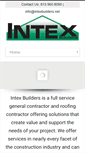 Mobile Screenshot of intexbuilders.net